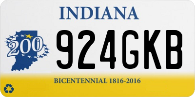 IN license plate 924GKB
