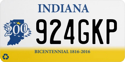 IN license plate 924GKP