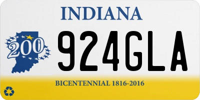IN license plate 924GLA