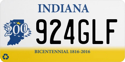 IN license plate 924GLF