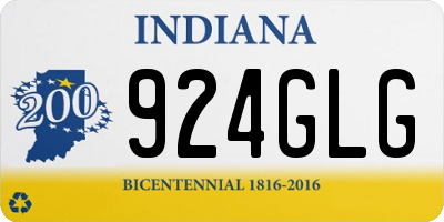 IN license plate 924GLG
