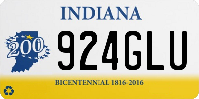 IN license plate 924GLU