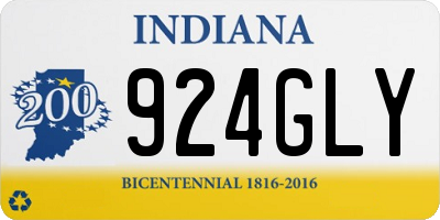 IN license plate 924GLY