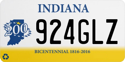 IN license plate 924GLZ