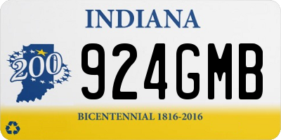 IN license plate 924GMB