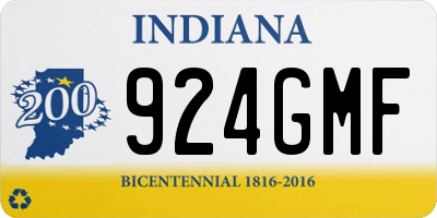 IN license plate 924GMF