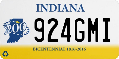IN license plate 924GMI