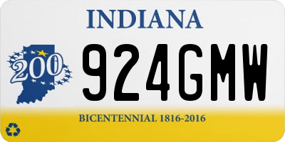 IN license plate 924GMW