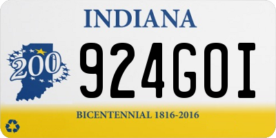 IN license plate 924GOI