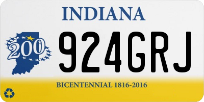 IN license plate 924GRJ