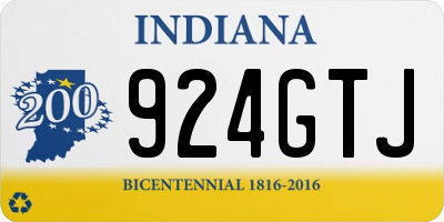 IN license plate 924GTJ