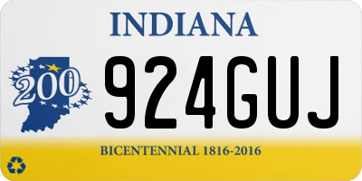 IN license plate 924GUJ