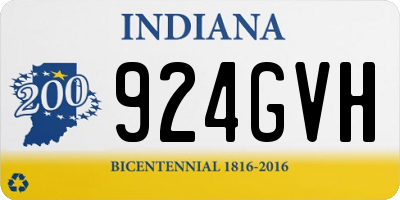 IN license plate 924GVH