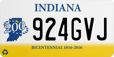 IN license plate 924GVJ