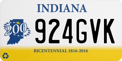 IN license plate 924GVK