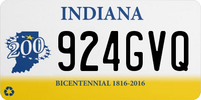 IN license plate 924GVQ