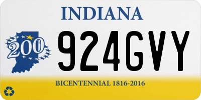 IN license plate 924GVY