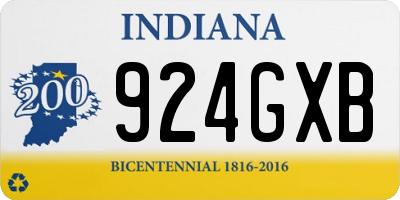 IN license plate 924GXB