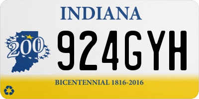 IN license plate 924GYH