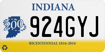 IN license plate 924GYJ