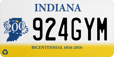 IN license plate 924GYM