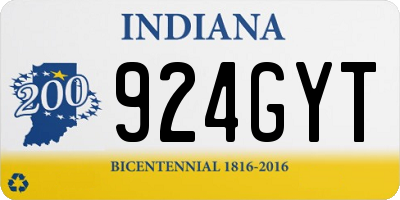 IN license plate 924GYT