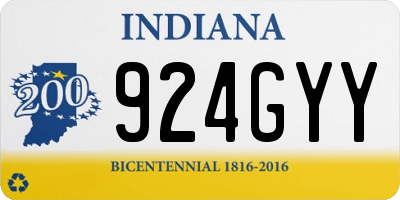 IN license plate 924GYY