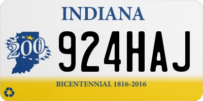 IN license plate 924HAJ