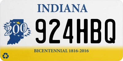 IN license plate 924HBQ