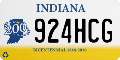 IN license plate 924HCG