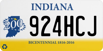 IN license plate 924HCJ