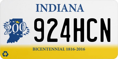 IN license plate 924HCN