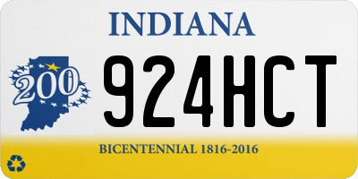 IN license plate 924HCT