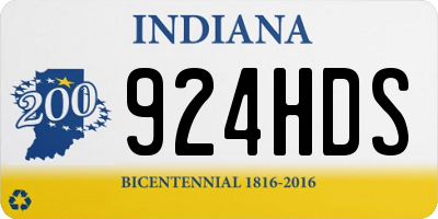 IN license plate 924HDS