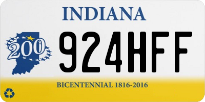 IN license plate 924HFF