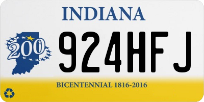 IN license plate 924HFJ