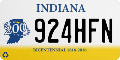IN license plate 924HFN