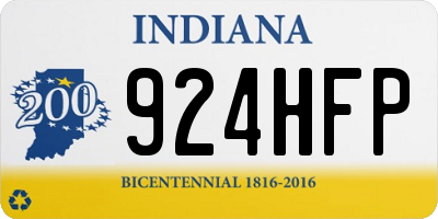 IN license plate 924HFP