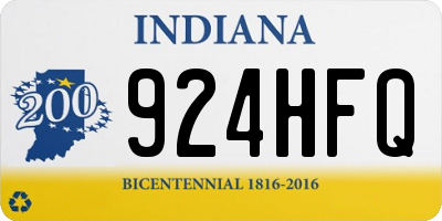 IN license plate 924HFQ