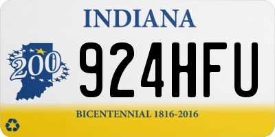 IN license plate 924HFU