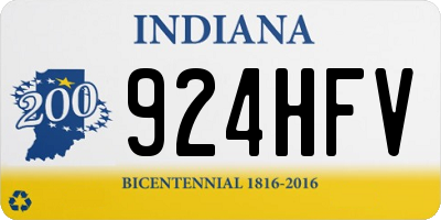 IN license plate 924HFV