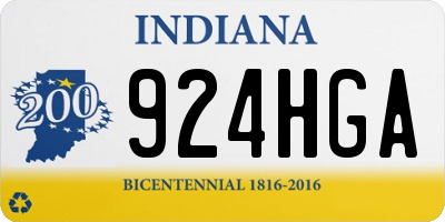 IN license plate 924HGA