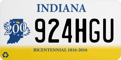 IN license plate 924HGU