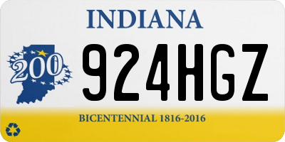 IN license plate 924HGZ