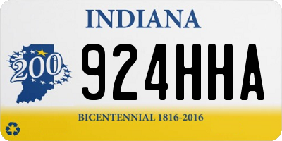 IN license plate 924HHA