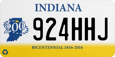 IN license plate 924HHJ