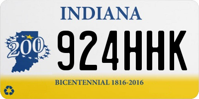 IN license plate 924HHK