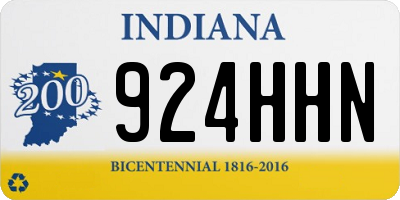 IN license plate 924HHN