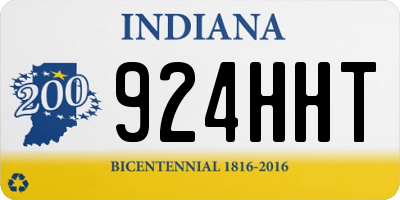 IN license plate 924HHT