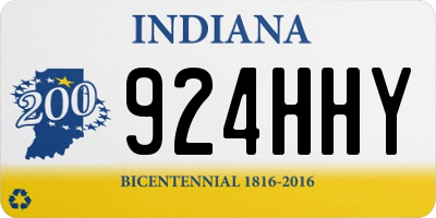 IN license plate 924HHY